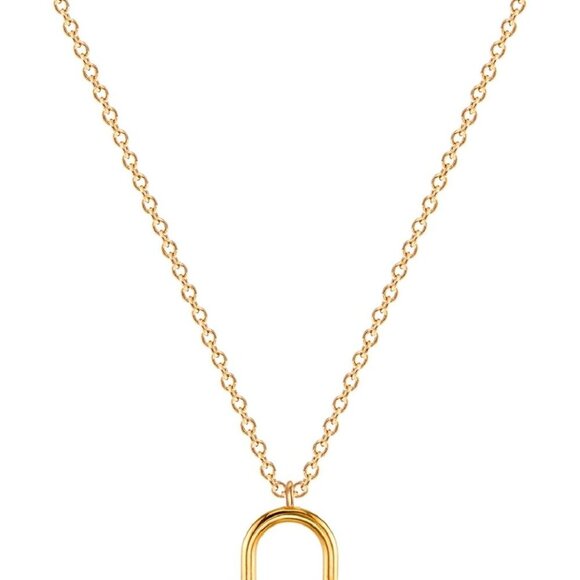 Handmade 18K Gold Padlock Necklace - Stylish, Personalized Jewelry for Women - Picture 1 of 7